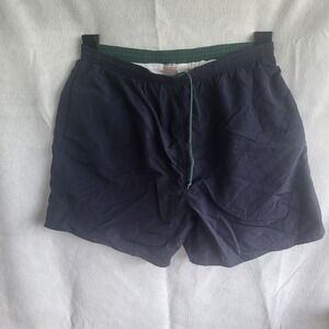 mens vintage prospirit swim trunks‎ xl mesh lined navy green